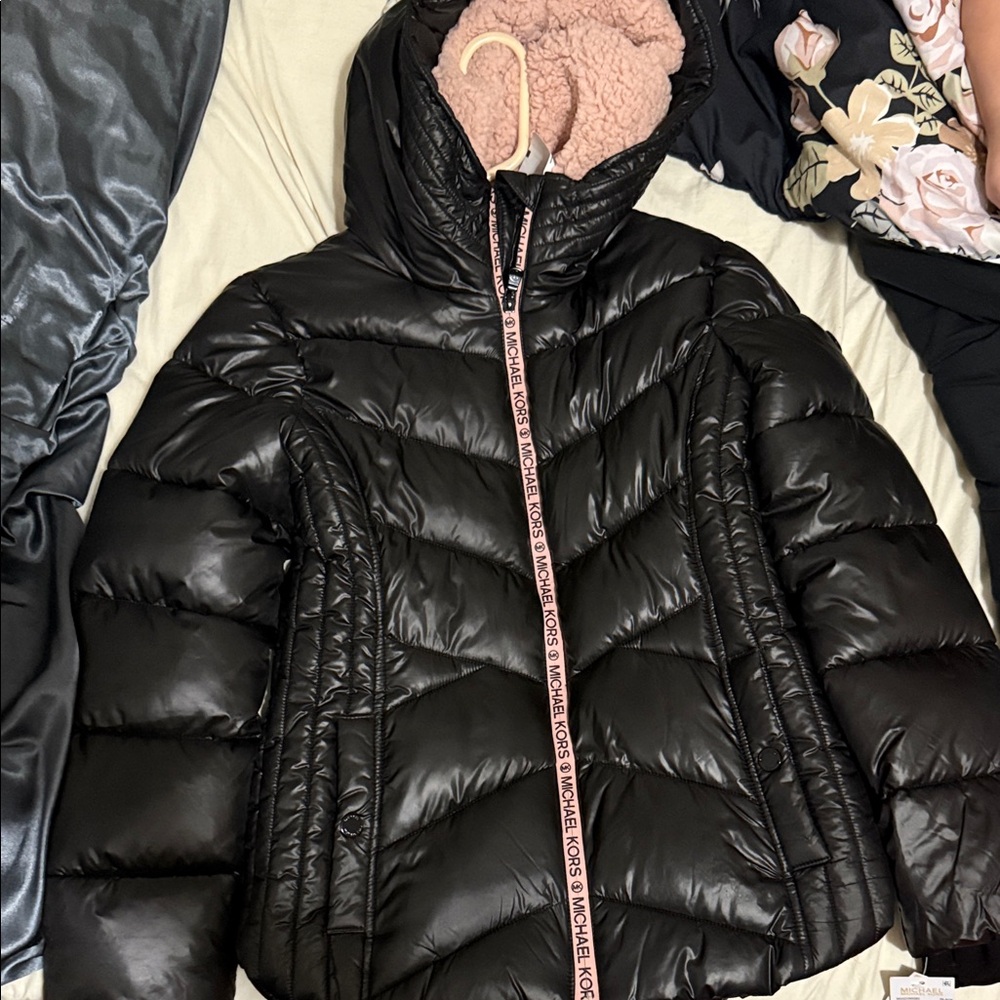 MICHAEL Michael Kors Black Puffer Jacket